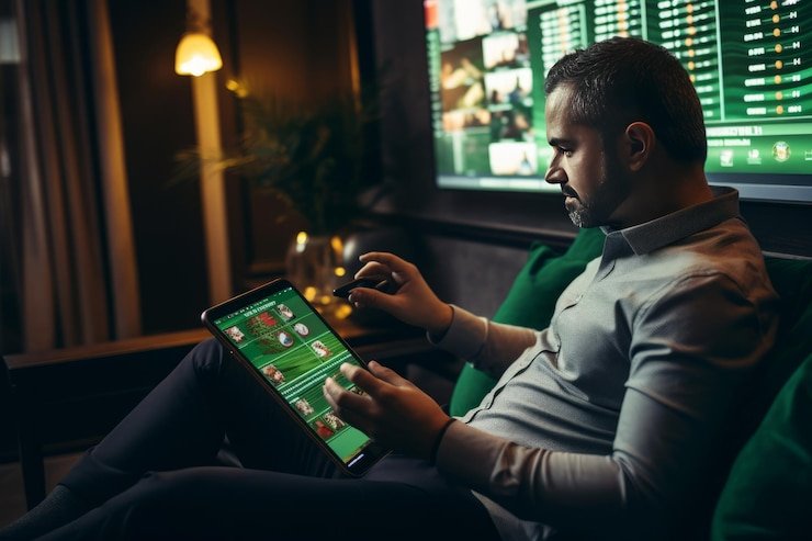 Antarmuka aplikasi seluler sultan188 menampilkan menu permainan utama dengan pilihan slot, kasino, dan taruhan olahraga